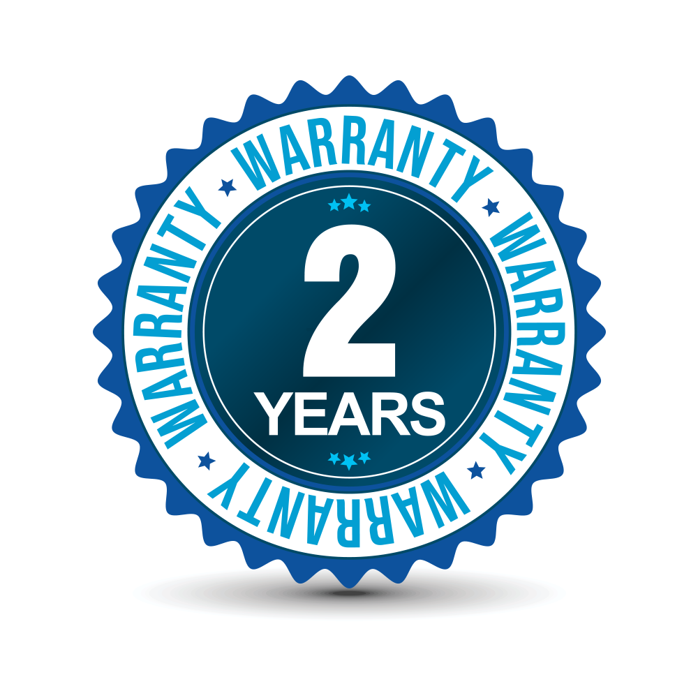 2 Years Warranty